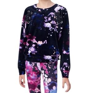 Justice Girls Col X Crewneck Top 16/18 P